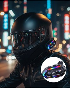 Resim Universal Ipx6 Su Geçirmez Intercom 1000m Bağlantı 1000mah Batarya Rgb Işıklı 