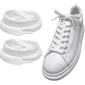 Resim İpekbazaar Exclusice 120 Cm Yassı Spor Ayakkabı Bağcığı, Çift Katmanlı Örgülü Sneakers Bağcık, 1 Çift 001 