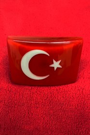 Resim ELENORETİKET Etiketçilere Panjur Arma Türk Bayrağı Modeli 