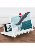 Resim Xindoker Taşınabilir 3d Video Projeksiyonlu Telefon Ekran Büyüteci, Seyahat Ve Kamp İçin Hafif Taşınabilir Stand 