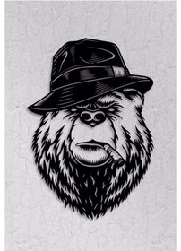 Resim Mafia Bear - Metal Tablo 