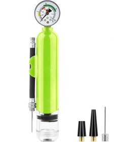 Resim Yunboo Hızlı Şişirici Mini Abs Plastik Pompa, Basketbol Futbol İçin Taşınabilir, 1.4bar Basınç, Yeşil 