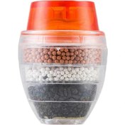 Resim Aktif Karbon Musluk Filtre Musluk Nozumu Su Filtresi Mutfak Tapı 5 Katmanlar Ev Kullanımı Için Filtre Arıtanı (Kırmızı) (Yurt Dışından) 