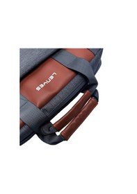 Resim Lenyes Lb543 Su Geçirmez Polyester Kumaş Çıkarılabilir Omuz Askılı 13-14 İnç Laptop Çantası Gri 