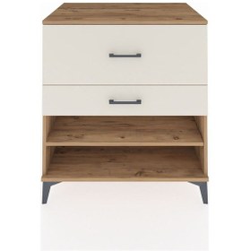 Resim Kronos Şifonyer Tek Raflı 2 Çekmeceli 88x59x96 Çam-aytaşı Çam 