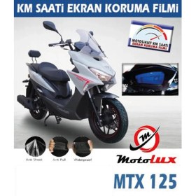 Resim Motolux Mtx 125 Serisi Motosiklet Ekran Km Koruyucu 