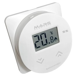 Resim S5 Kablosuz Dijital Oda Termostatı Yüksek Hassasiyetli Beyaz 