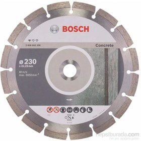 Resim Bosch - Standard Seri Beton İçin Elmas Kesme Diski - 230 X 22,23 X 2,3 X 10 Mm 