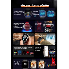 Resim Blackberry Uyumlu Gri Akıllı Saat WATCH10 2025 Hediyeli Amoled Ekran 