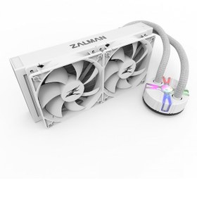Resim Zalman 240mm Reserator5 Z24 Wh Sıvı Soğutmalı İşlemci Fanı Beyaz 