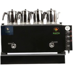 Resim 4 Demlikli Siyah Bürotipi Çay Ocağı Ofistipi Elektrikli Çay Kazan 