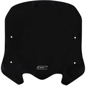 Resim GP KOMPOZİT Gp Kompozit Honda Sh 125 2024-2025 Uyumlu Kısa Ön Cam Siyah 41 Cm 