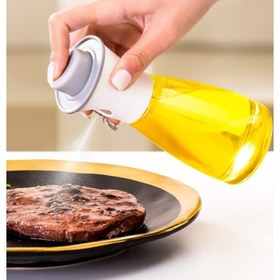 Resim Spreyli Cam Yağ Sirke Şişesi 