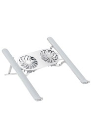 Resim Genel Markalar At35ın Robotrend Pm-24572 Çift Fanli Taşinabilir Alüminyum Notebook Soğutucu Stand 