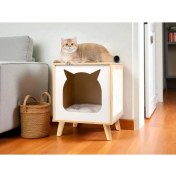 Resim Furnook Komodin Çok Amaçlı Kedi Mobilyası 