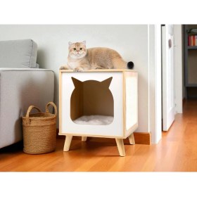 Resim Furnook Komodin Çok Amaçlı Kedi Mobilyası 