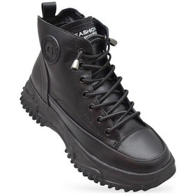 Resim Full Ortopedik Taban Günlük Fermuarlı Bilekli Kadın Ayakkabı Spor Guja 24k310-13 Siyah 