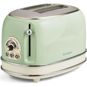 Resim Ariete Vintage Yeşil Kettle ve Iki Hazneli Ekmek Kızartma Makinesi 