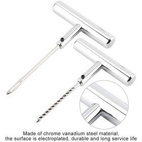 Resim Moveevo Oto-motosiklet Dağ Bisikleti Vakum Lastik Tamir Aleti Seti - Krom Vanadyum Çelik, Anti-rust, Kolay Kullanım, 2 Parça Delici + Genişletici 