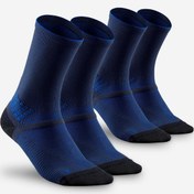 Resim Uzun Boy Konçlu Outdoor Çorap - 2 Çift - Mavi - Hike 500 