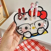 Resim SANRIO for hello kitty Akrilik Bardak Standı, Sevimli Yatak Yanı Saç Tokası Düzenleyici, Masa Dekoru, Tatil ve Doğum Günü Hediyesi, Ev Depolama Çözümü Çekmeceli, Masa ve Çekmeceli Düzenleyici ile Ev Depolama 