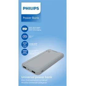 Resim Philips DLP1812PV 10.000 mAh PD Taşınabilir Şarj Cihazı Gümüş 