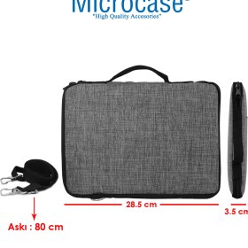 Resim Microcase 10 Inch Tabletler Için Omuz Askılı ve El Tutacaklı Universal Sleeve Taşıma Çantası -AL3068 