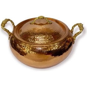 Resim Efemir Dövme Bakır Trabzon Güveci 22 cm 