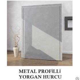 Resim Bymühendisevyaşam Çelik Profilli Yorgan Hurcu Bez Dolap Metal Portatif Yüklük 