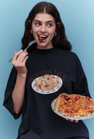 Resim Printed Short-Sleeve T-Shirt Pasta - PASTA / S 