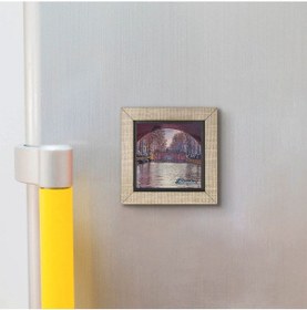 Resim Amsterdam Görseli Baskılı Mdf Magnet Krg-019 Buzdolabı Süsü 