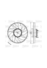 Resim Valeo 696083 Fan Motoru 2e0959455a 2e0959455b A9065000493 