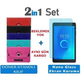 Resim Lenovo Uyumlu M10 Hd X306F Tablet Kılıfı + Nano Ekran Koruyucu 