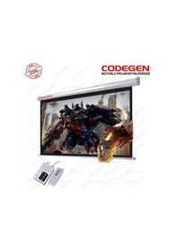 Resim Codegen Ex-24 Motorlu Projeksiyon Perdesi 240x200 Arkası Siyah Fonlu - Duvar/tavan Asılabilir 