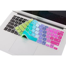 Resim Pembe Yeşil Macbook Air Pro Klavye Kılıfı Laptop Us-tr Baskı A1466 A1502 A1398 Ile Uyumlu Dazzle 