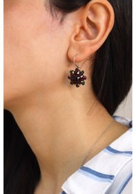 Resim Lal Zümrüt Ve Yakut Taşlı 925 Ayar Otantik Gümüş Kadın Küpe 201024502 Gümüş 