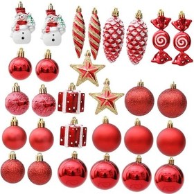 Resim Homyl 29 Adet Yılbaşı Ağacı Asılı Süsler Veranda Tatil 15,5x8x23 Cm 