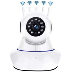 Resim Yoosee 360 Full Hd WIFI Kablosuz Ip Kamera Telsiz Bebek 5 Anten 
