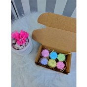 Resim Nadom 6 Adet Doğal Nem Topu Renkli Peeling Manikür Nem Bombası 