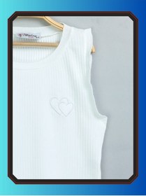 Resim edoy Genç Kız Nakışlı Pamuklu Body Slim Fit Günlük Şık Body Bluz 