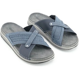 Resim Gezer Yazlık Erkek Tasarım Rahat Taban Günlük Terlik Gt1yme.15657.01.013.k31 Lacivert 