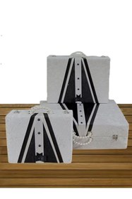 Resim Sonem Çeyiz Çeyiz Sandık Gelin Damat Çanta Bohça Kutusu 3lü 0556 