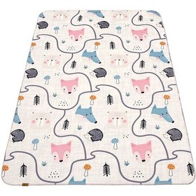 Resim Trace 100x150 cm Oyun Matı Bebek Ve Çocuk Halısı Yollar 