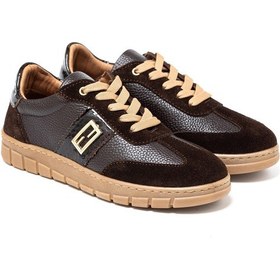 Resim Sneaker Günlük Kadın Rc-26y-055-7122 John May Kahve Süet-kahve Fltr-kahv Yln Kahverengi 