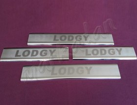 Resim WOC Chrome Dacia Lodgy Krom Kapı Eşiği 2012 Sonrası 4 Parça Paslanmaz Çelik 