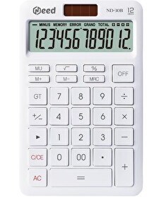 Resim Need ND-30B Pastel Beyaz Hesap Makinesi 