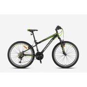 Resim Kron Vortex 24jant Vfren Dağ Bisiklet Mat Siyah-gri-neon Sarı 
