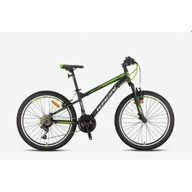 Resim Kron Vortex 24jant Vfren Dağ Bisiklet Mat Siyah-gri-neon Sarı 