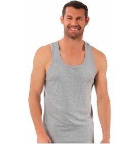 Resim Kompedan Erkek Likralı Sporcu Atlet Gri Melanj | K0267 