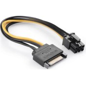 Resim Yeka 6 Pin Ekran Kartı Sata Power Kablosu 